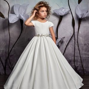 Beautiful Girls dress - with rhinestone accents
